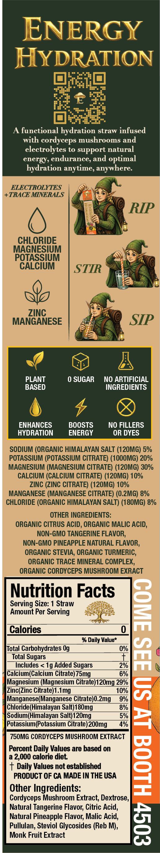 Energy Citrus Hydration Straw