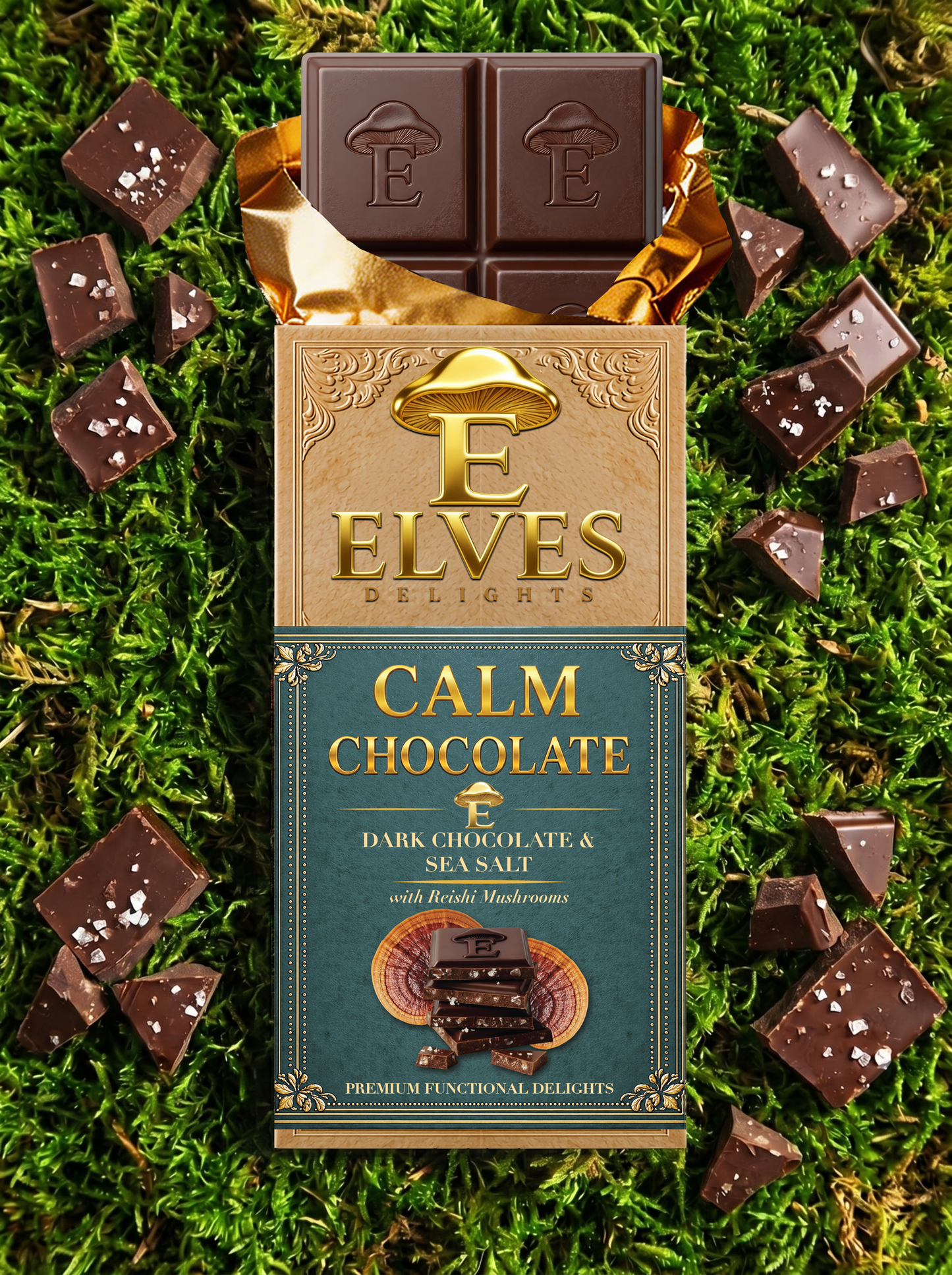 Calm Chocolate - Dark Chocolate with Sea Salt