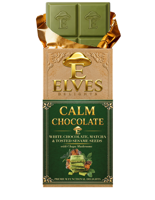 Calm Chocolate - White Chocolate, Matcha, & Toasted Sesame Seeds