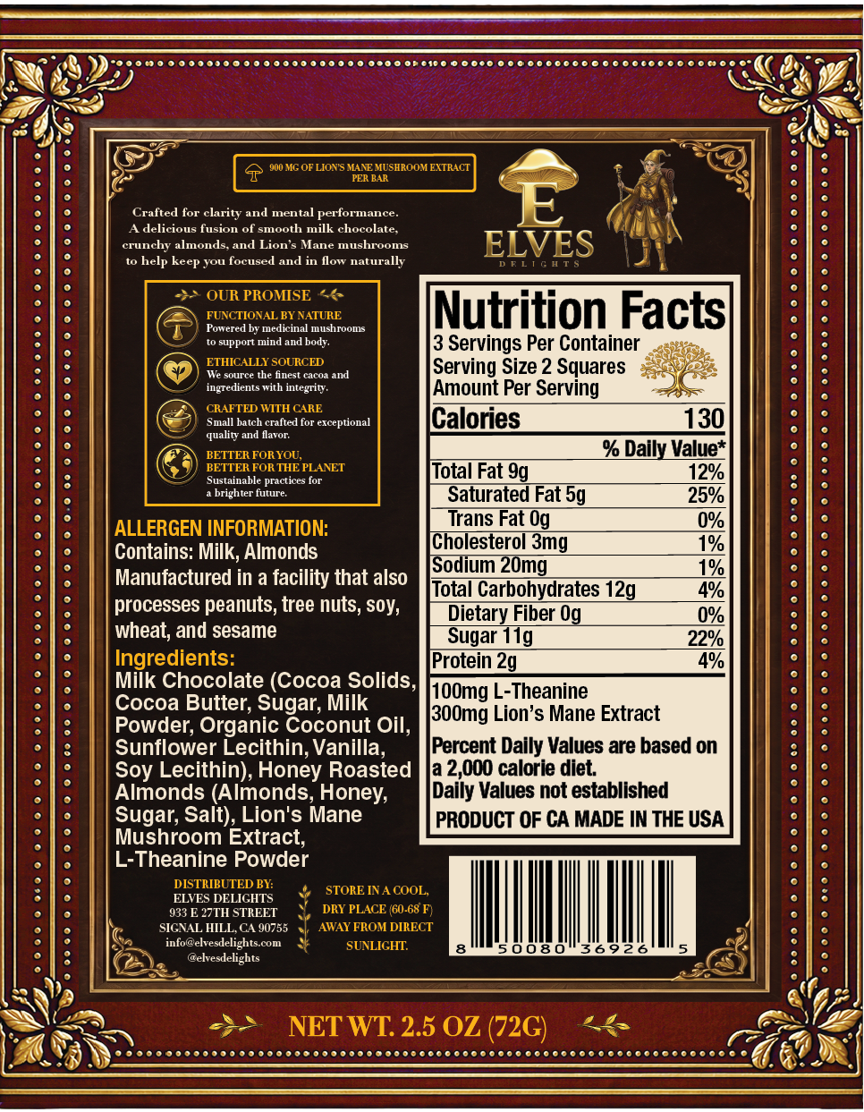 Focus Chocolate - Milk Chocolate with Honey Roasted Almonds